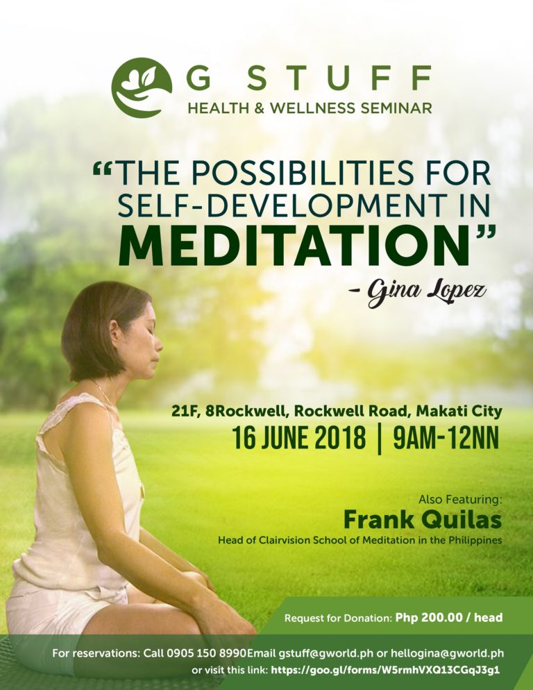 lopezlinkph's tweet photo. Discover the possibilities for self-development in meditation by Gina Lopez https://t.co/7HVdXhbvLF
@gstuffph #gstuff #health #wellness #meditation #GinaLopez https://t.co/LTEMSUpyoj