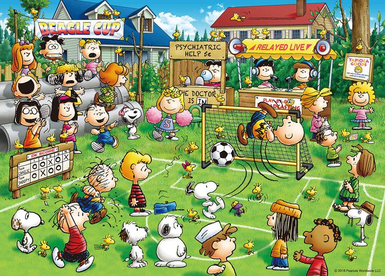 公式 ジグソーパズルのお店 6月9日発売 スヌーピーの新作パズルをご紹介します Peanutsの仲間たちと楽しくサッカー ビーグルカップ開催 スヌーピーサッカー 500ピース スヌーピーたちが新たな冒険をみつけに出発 スヌーピー森の探検隊 300ピース