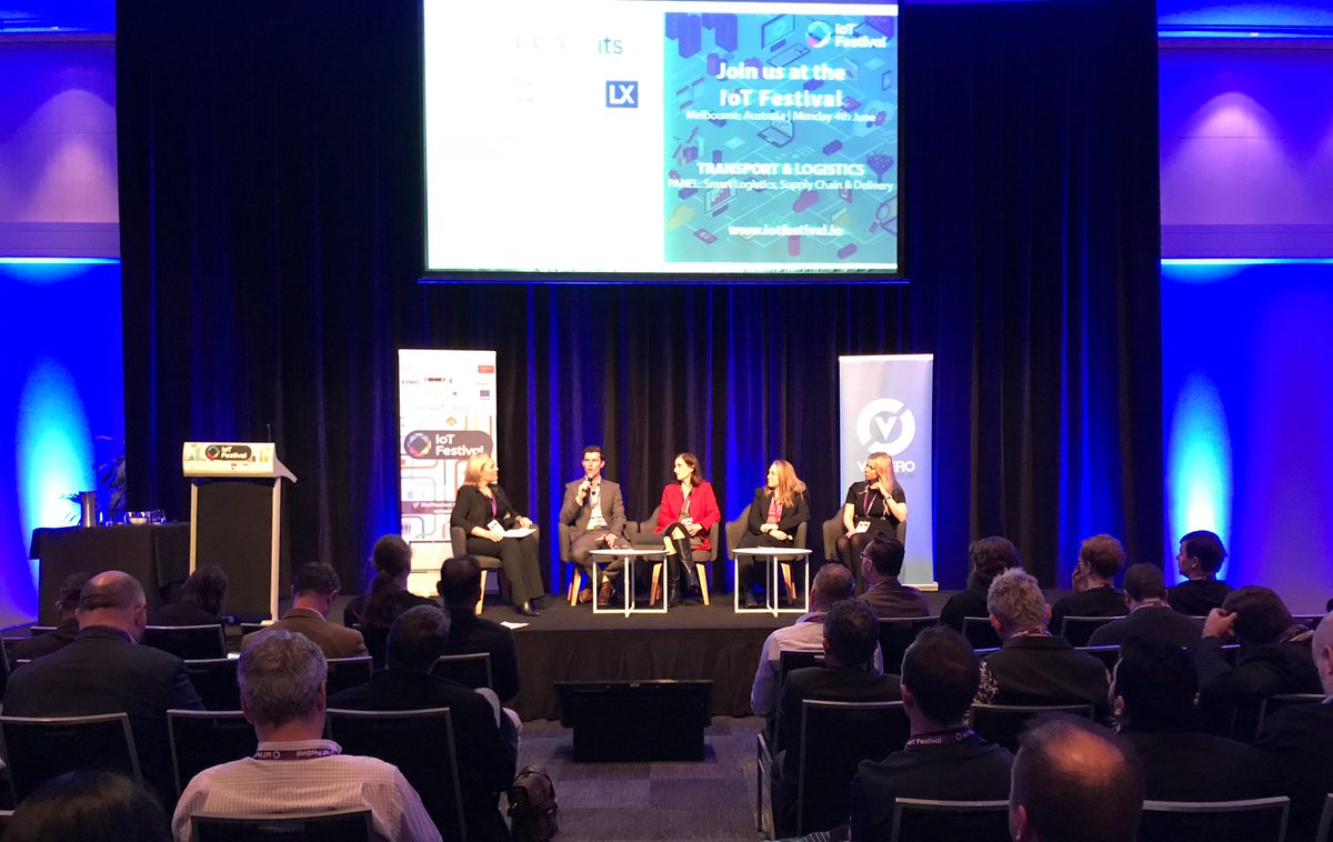 IoTfestival's tweet photo. Transport &amp; Logistics Panel on Smart Logistics, Supply Chain &amp; Delivery:
Tina Turczyn (@EY_Australia)
Julie Cox (@CocaColaAmatil)
Susan Harris (@ITS_AUSTRALIA)
Chanel Costabir (@auspost )
Luke Dawson (@LX_Group)
#IoTfestival #BigData #SmartTransport #SmartLogistics https://t.co/MPu7fJp3qD