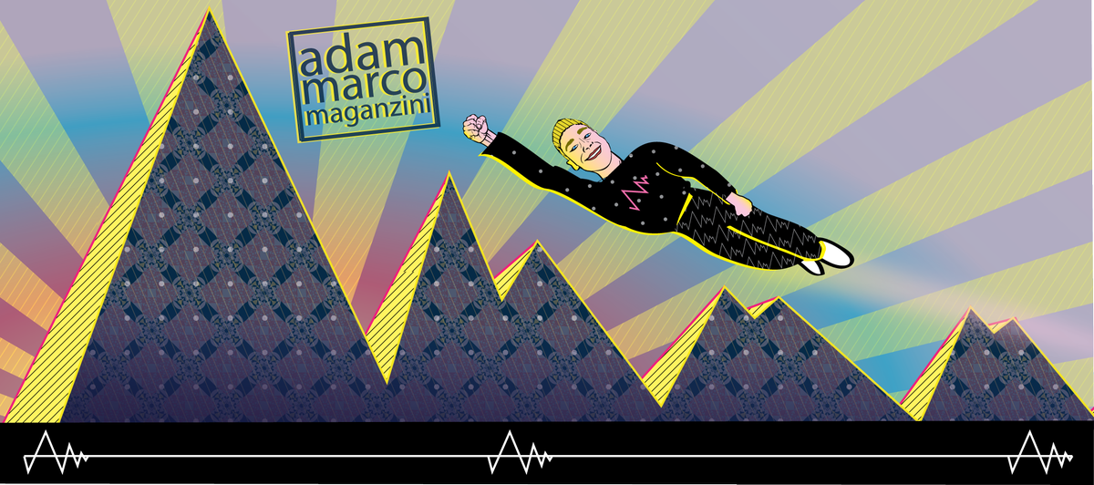 AdamMarcoZ's tweet photo. New #adammarco branding/stylistic elements :) Adammmmmm!
Ya, I'm a superhero now ;) #artist #designer #musician #composer #inventor #Adobesuite #illustration #mountains #pyramids #patterns #soundwaves #pulse #beat #heartbeat #logo #header #initials #fly
https://t.co/BQ9BflpRXK https://t.co/ugkP8CpyWF
