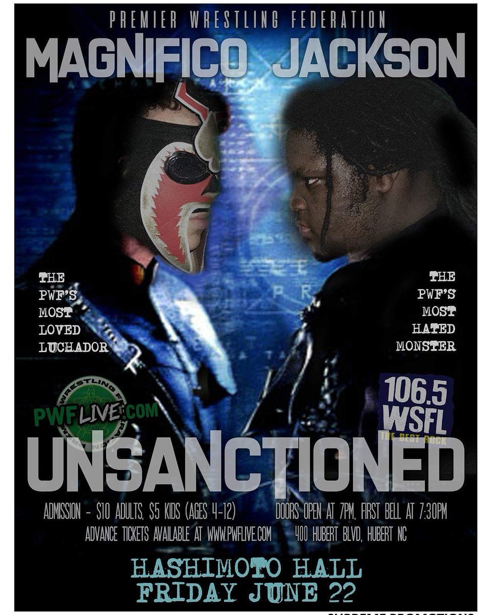 BobbyWohlfert's tweet photo. The countdown to an unprecedented event continues as June 22nd &amp; @PWFCrystalCoast Unsactioned is less than 3 weeks away! MONKEY &amp; I defend our PWF Tag Team Championships for the 1st time! Keep bringing those streamers,signs &amp; bananas!
#PWFLive
#PWFUnsactioned
#BobbyAndMONKEY https://t.co/SMtJmkWzOe