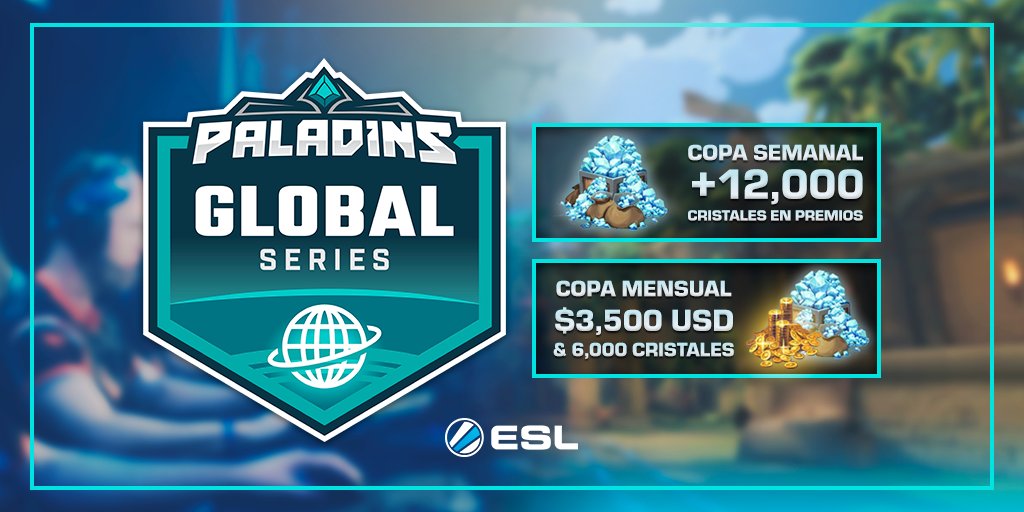 ESLlatam's tweet photo. 📣 ¡Corre, mañana comienza la #MidPhase de @PaladinsGame
Global Series!

➡ https://t.co/B4iT0aDGK6 https://t.co/ePspo0FMxb