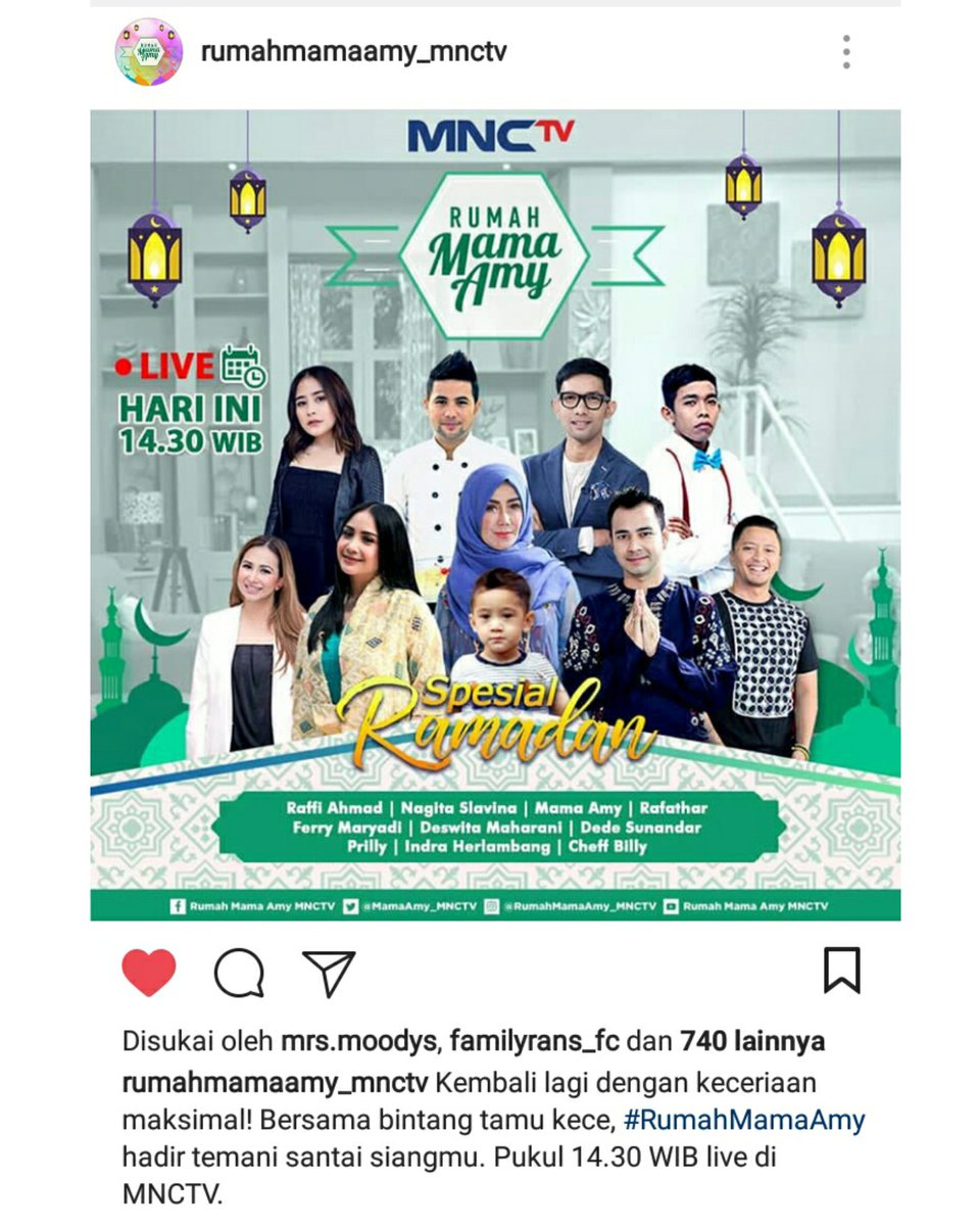 xvsundayrosevx's tweet photo. Hari ini ada @PrillyBie di  @MamaAmy_MNCTV @Official_MNCTV 😍💕 https://t.co/V32bvMoGmE