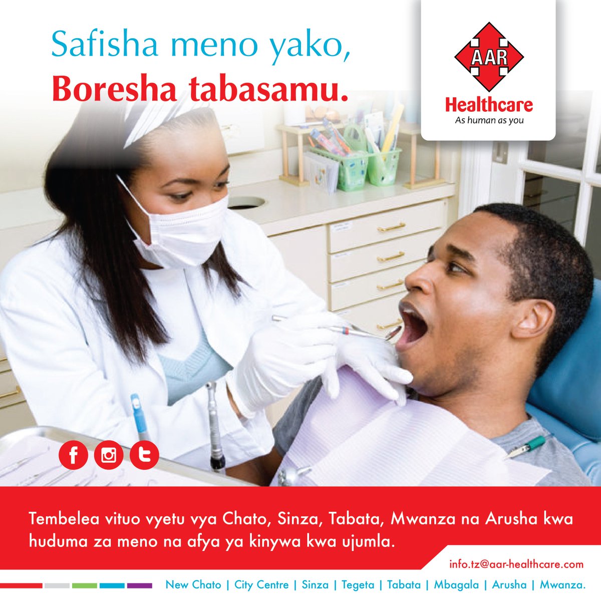 RT x.com/rhcadentalgrou… RT x.com/rhcadentalgrou… RT x.com/aarhealthcaret… Vituo vyetu viko wazi karibu ukutane na madaktari wetu wa meno. #AARHealthcare #KaaribuTukuhudumie #Health…