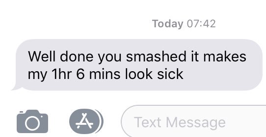 andy1max's tweet image. This is the longest text I’ve ever had off my Dad, and I’m assuming he meant shit not sick, as that’s not he’s usually terminology 😂