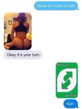 He hit her with the 'reverse'