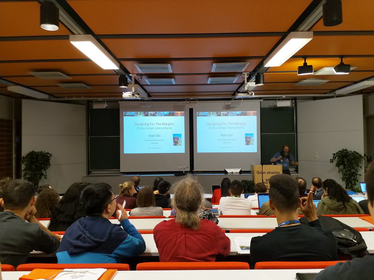christianschuss's tweet photo. Great talks and presentations today at the 10th International UBICOMP Seminar #UBISS2018 @UniOulu. https://t.co/Ex4VfW7gks