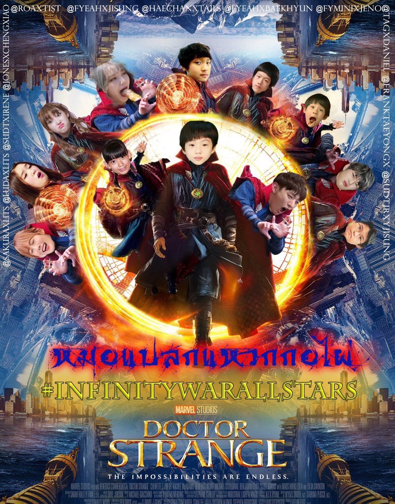 infxallstars2's tweet photo. ทีมdr. strange #หมอแปลกแหวกกอไผ่ #InfinityWarAllStars https://t.co/vAX6CtKTYR