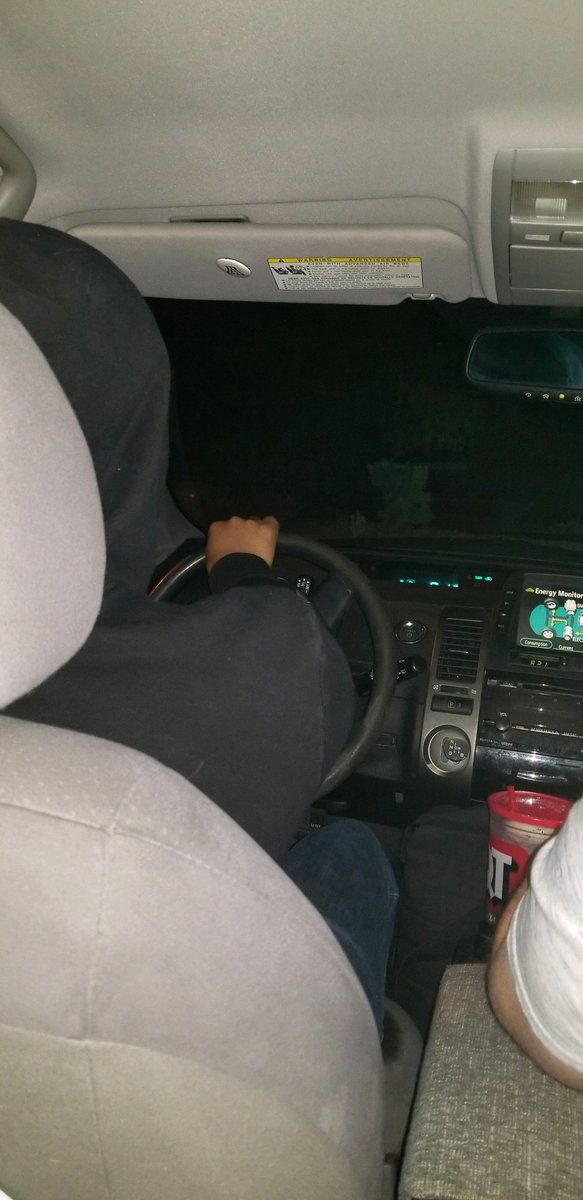 AZPuffins's tweet photo. Teaching Luis @skullmarble and his friend Tina the basics of driving 🚗this evening was actually a very fun experience. @monksmomaz

I forgot how jarring #HardStops can be. 🛑 Brakes are your friend. 

#YAY #OMFG #watchOut https://t.co/tpnWfuBdEg