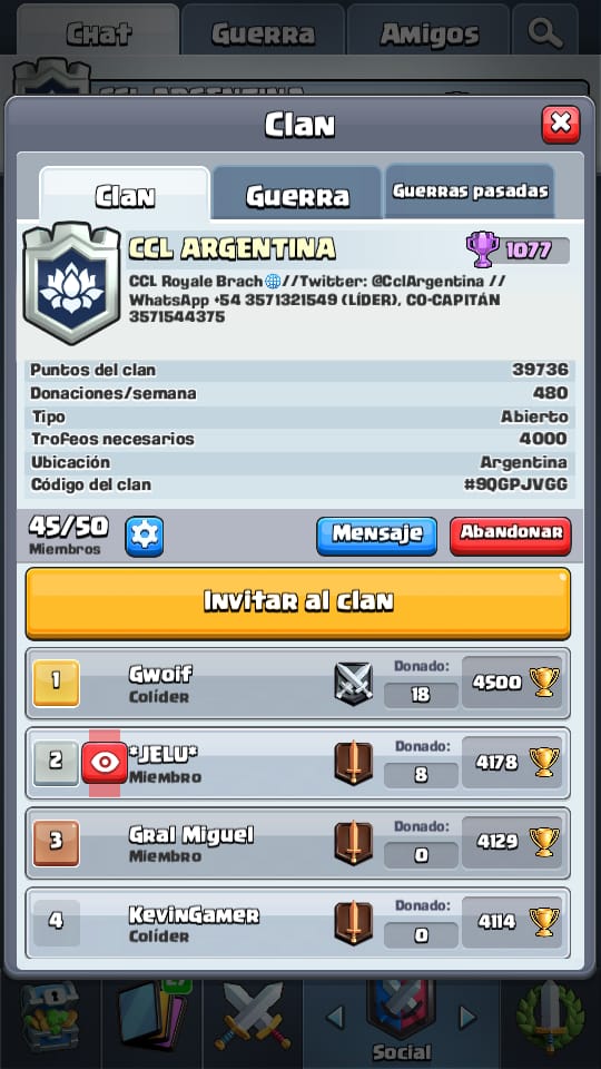 Bueno así termina el clan en esta temporada 💪!!