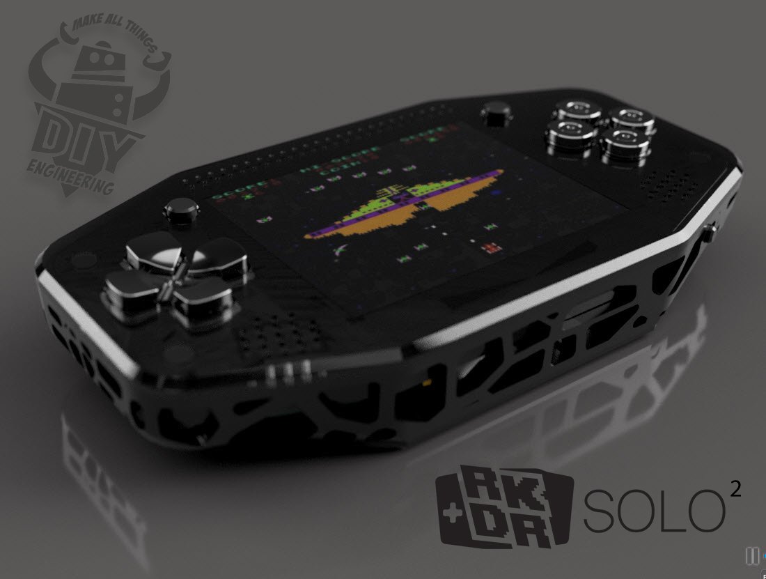 DIY_Engineering's tweet image. The elite look of the #rkdr2 V-series #raspberrypi #computemodule3 and #retropie based #retro #arcade #handheld
