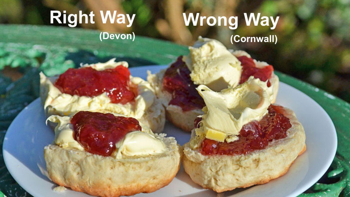 DevonFoodLovers's tweet photo. It’s #DevonDay and today there is only one right way to eat your Devon Cream Teas https://t.co/ouumB39P4e