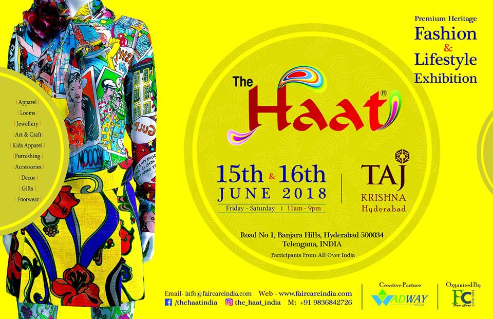 The HAAT - Fashion & Lifestyle Exhibition
#HAAT #Fashion #Lifestyle #Exhibition #Hyderabad #HyderabadEvents @TajKrishnaHyderabad
facebook.com/ShareYaarNow/p…