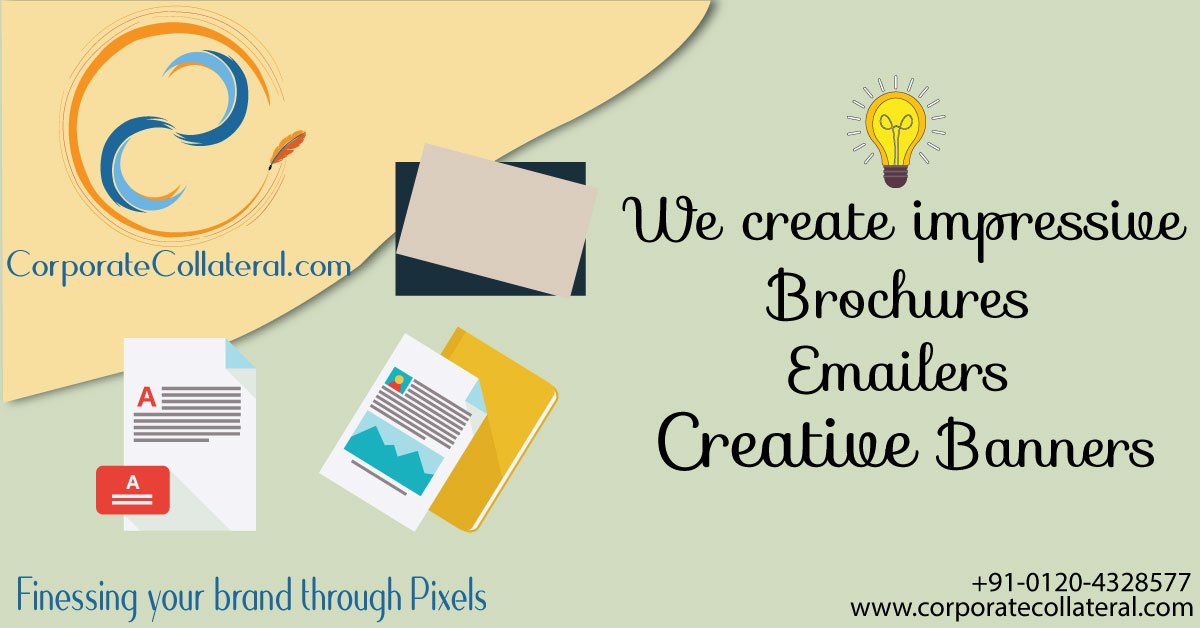corporatecollat's tweet photo. #CorporateCollateral - We create impressive #BussinessBrochures Emailers #CreativeBanners https://t.co/oG69fImlWK