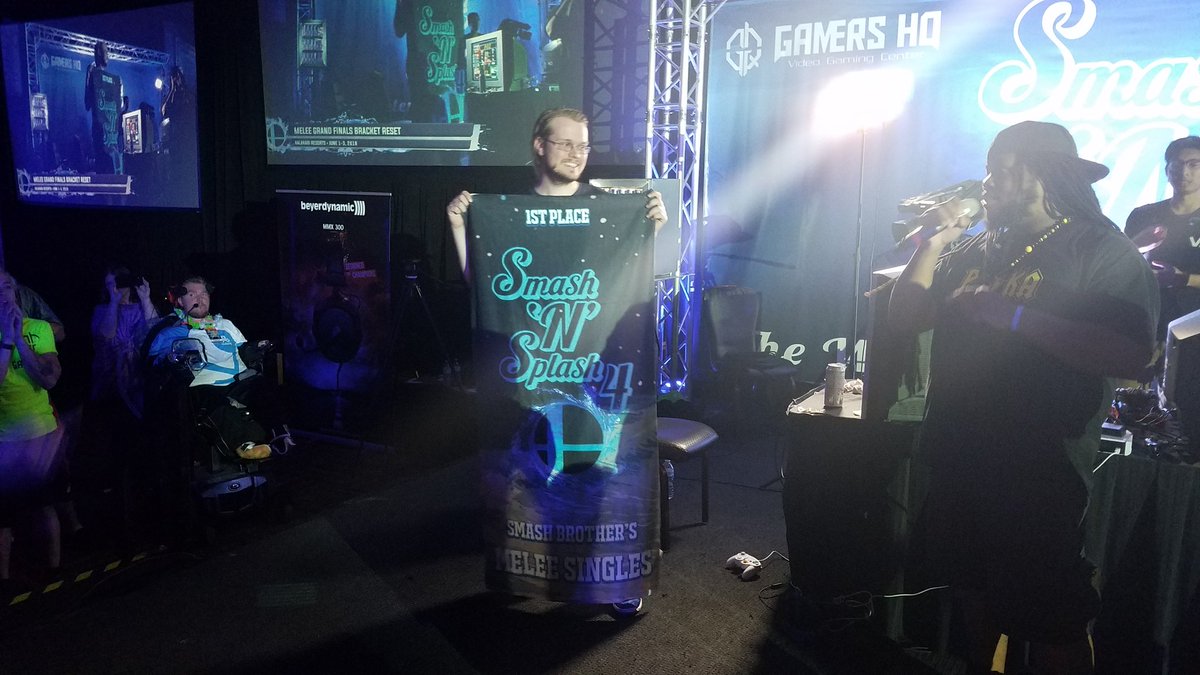 IceStormGG's tweet photo. The Melee Winner of Smash N Splash 4: ARMADA!!! #SnS4 #SmashnSplash4 https://t.co/f9JPThKggy