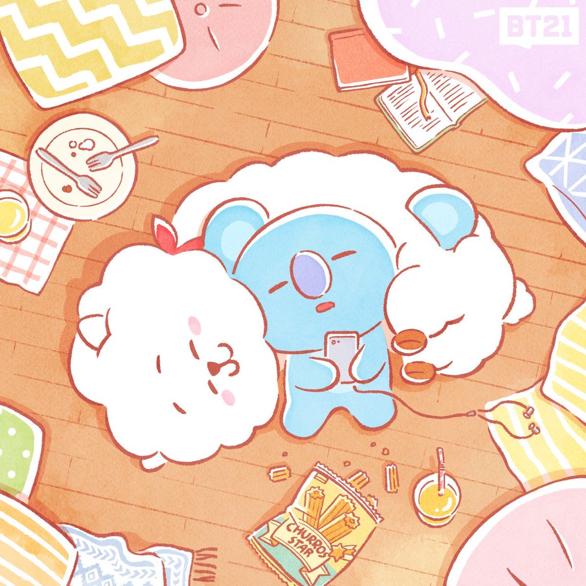 Feels like I'm sleeping on a cloud~☁️
#Fluffy_RJ #Nap #BT21 