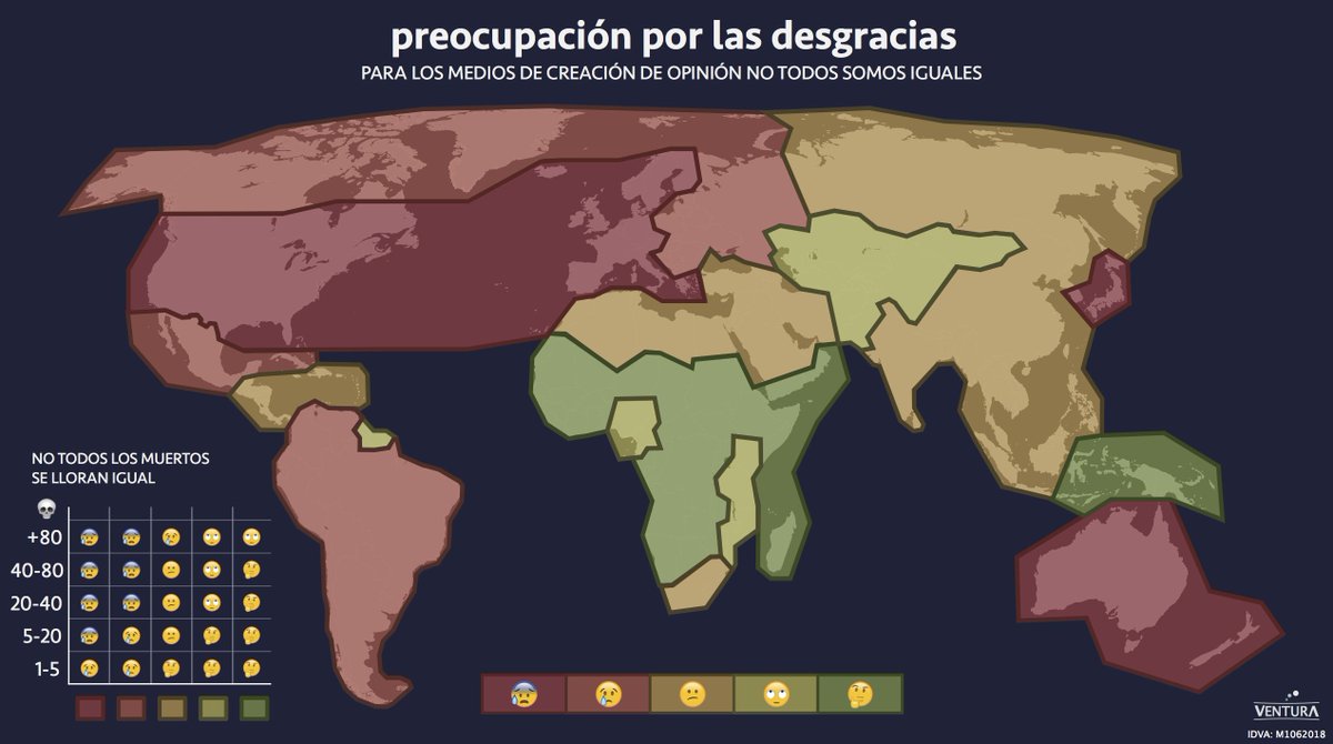 Al menos 25 muertos por la erupción de un volcán en Guatemala.
Al tratarse de un país de la zona amarilla, 'Guatemala' ha sido trending topic sólo durante un rato. Suficiente para poner cara triste un momento y luego seguir viendo otras noticias del día mucho más interesantes