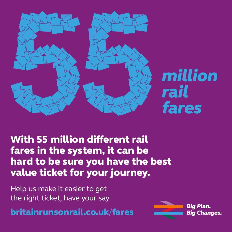 RailDeliveryGrp's tweet image. Passengers deserve #easierfares and ticketing. Without costing the taxpayer or passenger any more overall, we want your views on the changes you’d like to see, so we can develop proposals to governments. Have your say at: britainrunsonrail.co.uk/fares