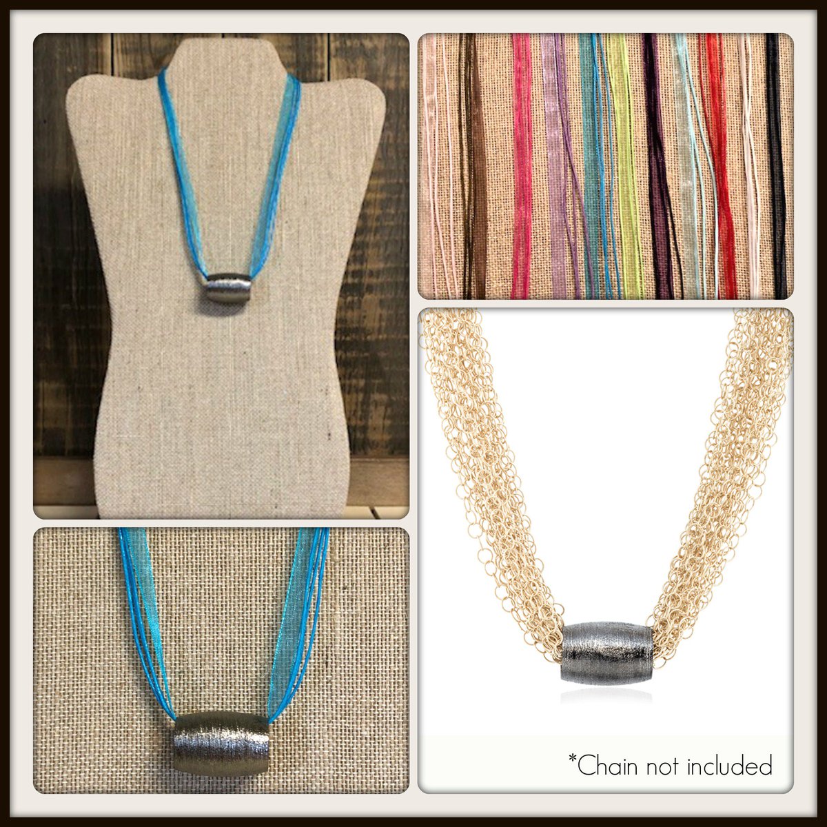 esbeDesignsT's tweet photo. Our Waterfall Barrel Slider was $25 but is now part of our Final Sparkle sale for ONLY $7!!! Wear it on a scarf, chain, or pick a color and I'll give you a free mixed silk organza ribbon necklace. These won't last at this price so move quickly! Jewelry.with.T@gmail.com. https://t.co/ErGRG7gbLC
