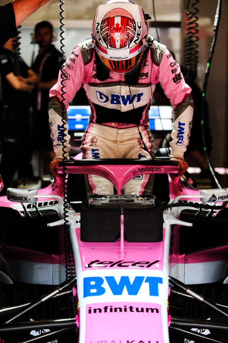 Nicholas Latifi in the car