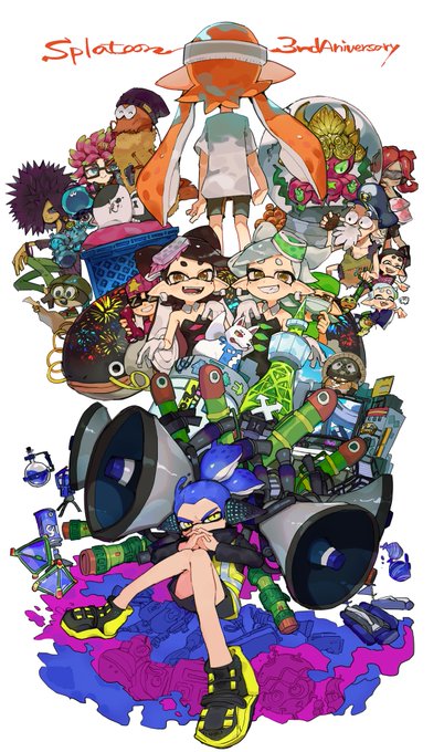 スプラトゥーン3周年のtwitterイラスト検索結果