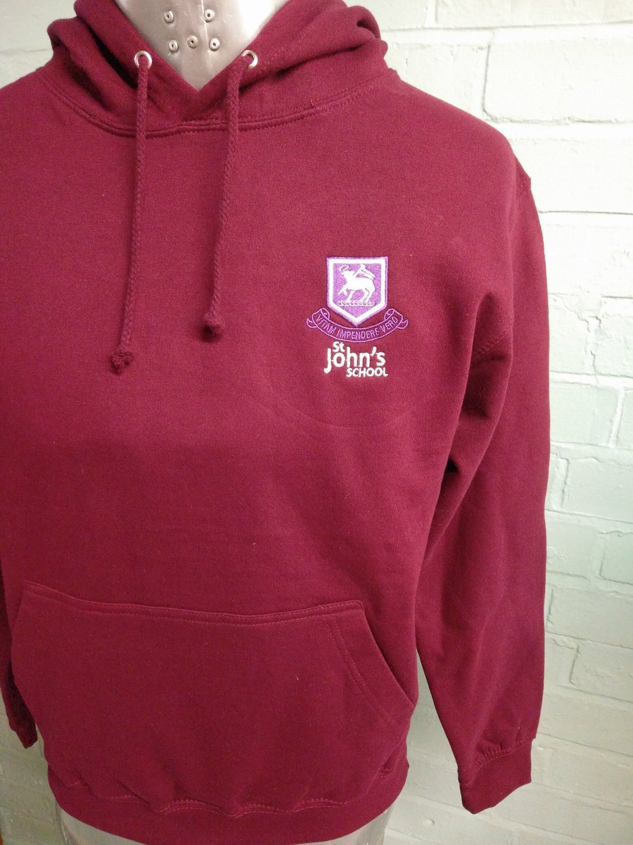 burgundy leavers hoodie