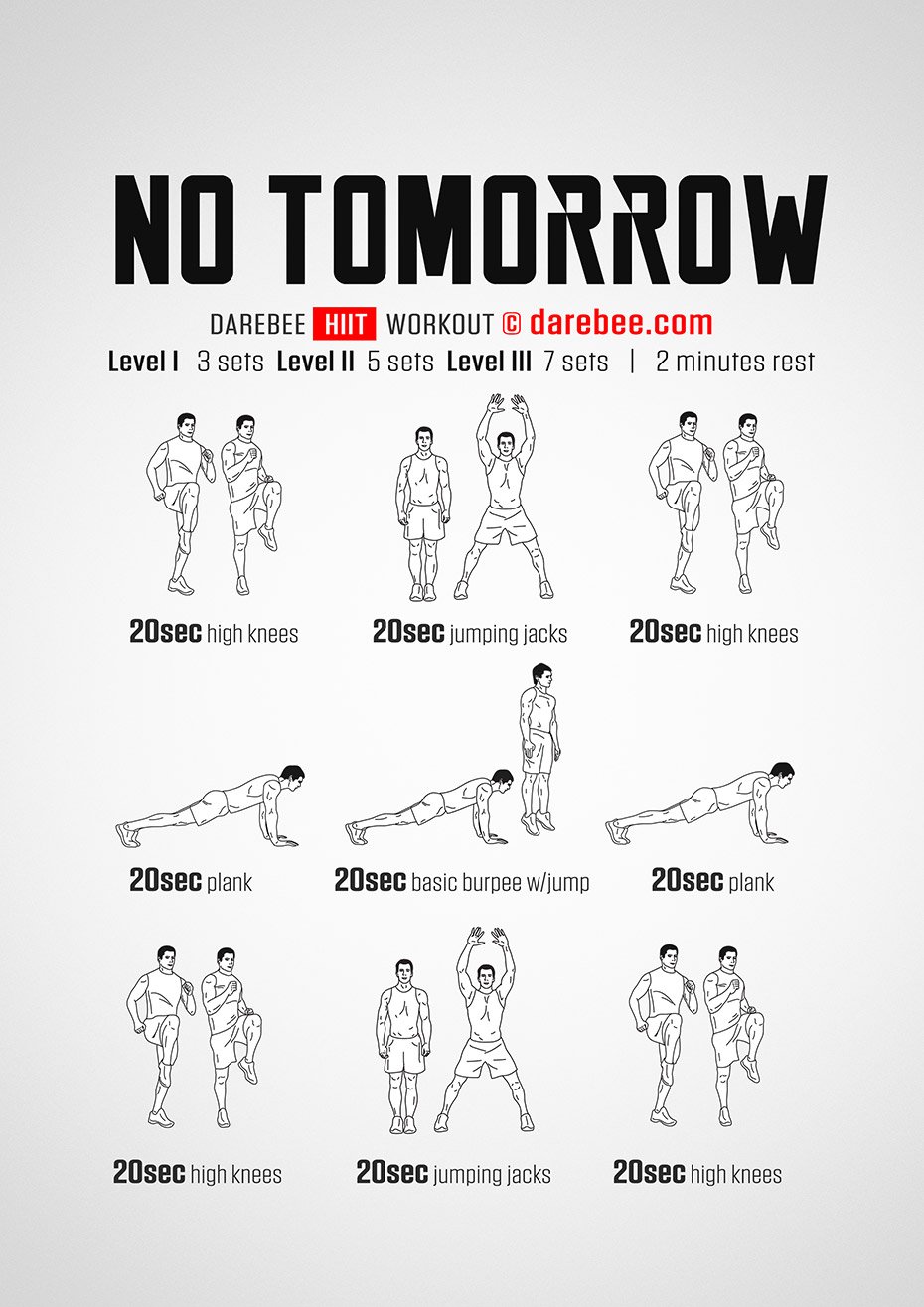 DAREBEE on X Workout of the Day No Tomorrow https t qAm7iMsmbk darebee wod hiit workout workouts training fitness https t EZO3y3jNUV X