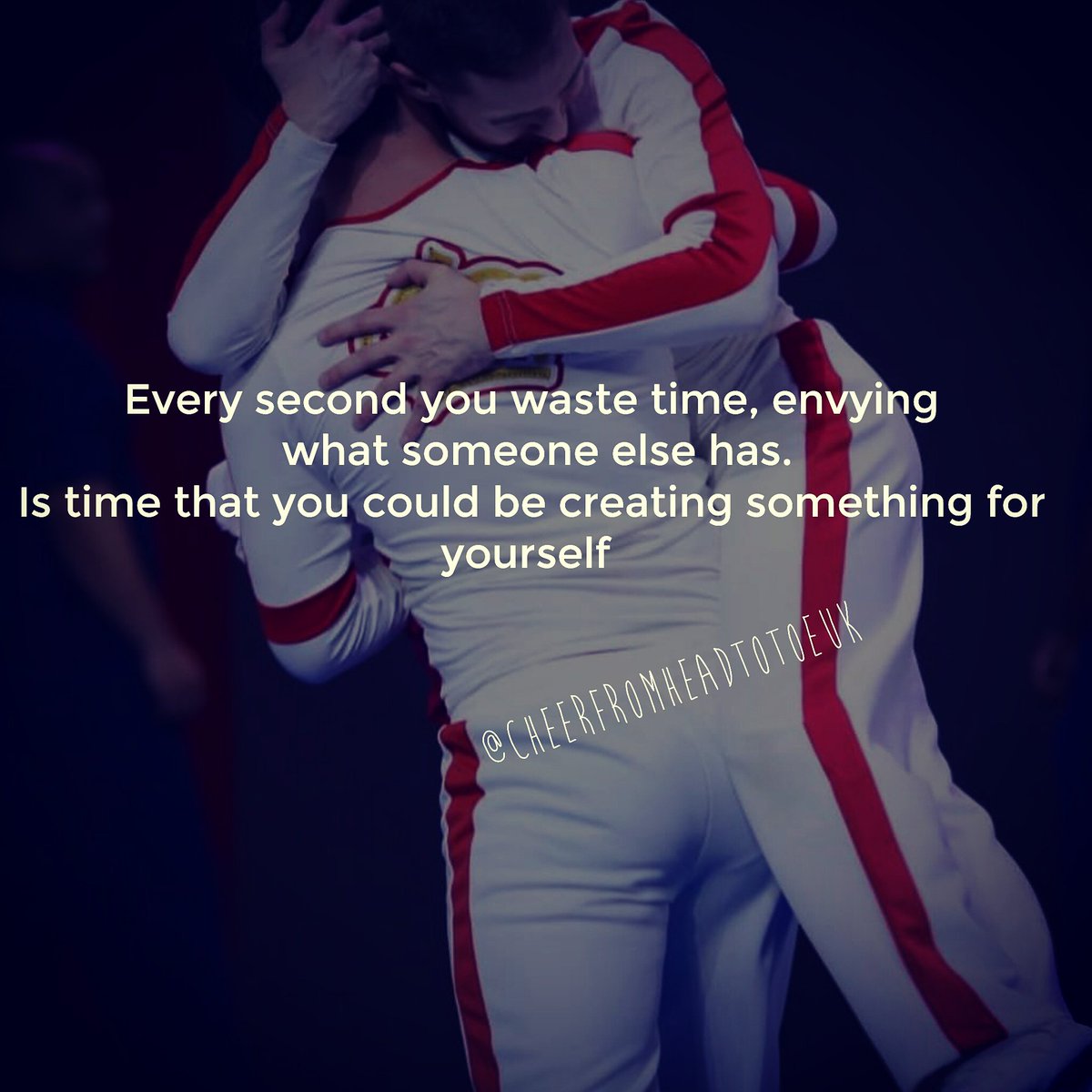 Cheerfromheadto's tweet photo. It's so easy to get jealous especially in this social media world. You should be using that energy to focus on yourself. You have the power to change your future so don't how back give it all you've got.
#ukcheer #CFHTT #cheerleading #cheerleadingblog #motivationalquotes https://t.co/gilbqX9hxu