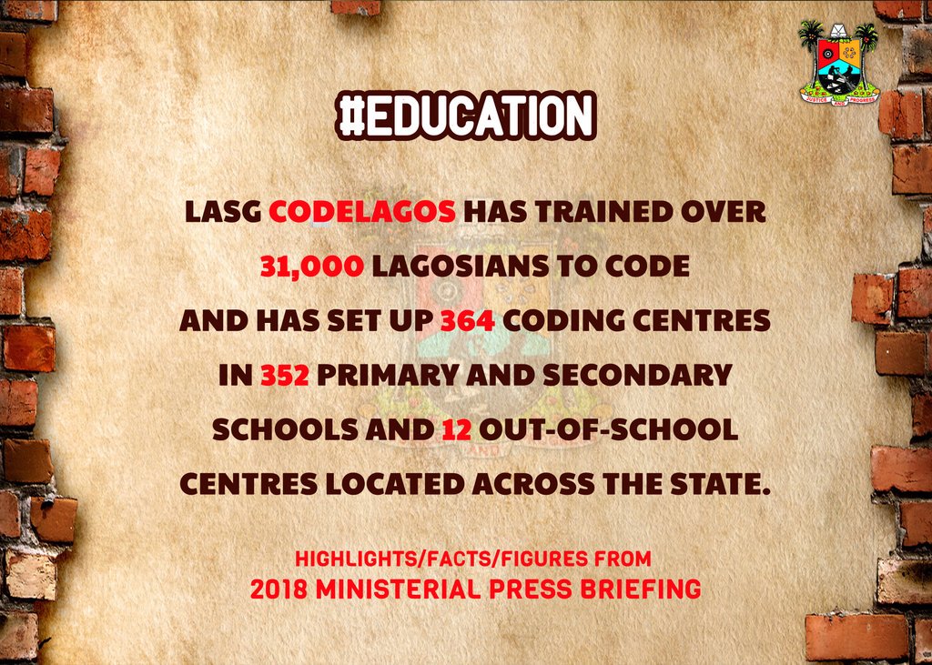 followlasg's tweet photo. #Education #FactsFrom2018MPB #AmbodeLegacies #ItesiwajuIpinleEko https://t.co/q2DVMcU592