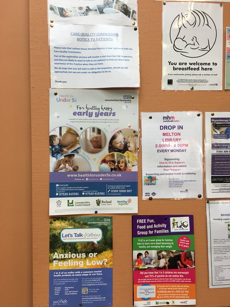Look what is up in my GP surgery!
#healthforunder5s