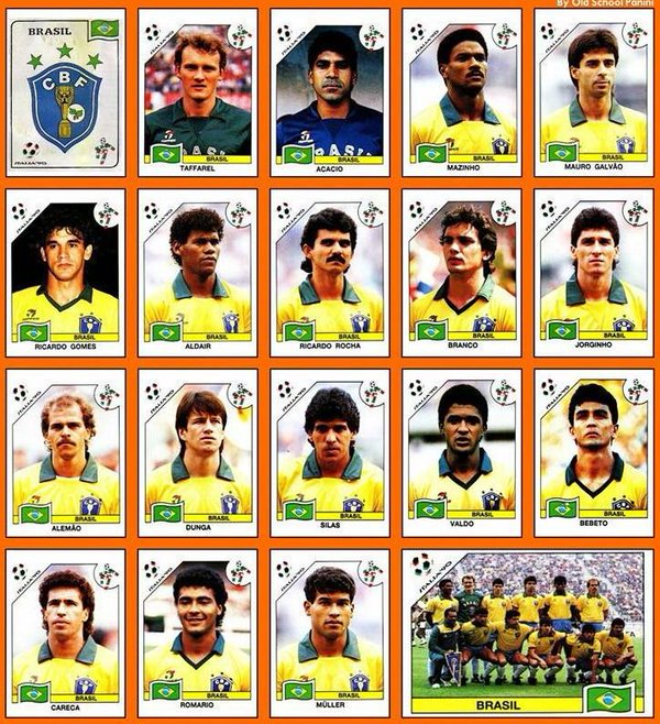 90s Football on X: Brazil's squad for the 1990 World Cup.   / X