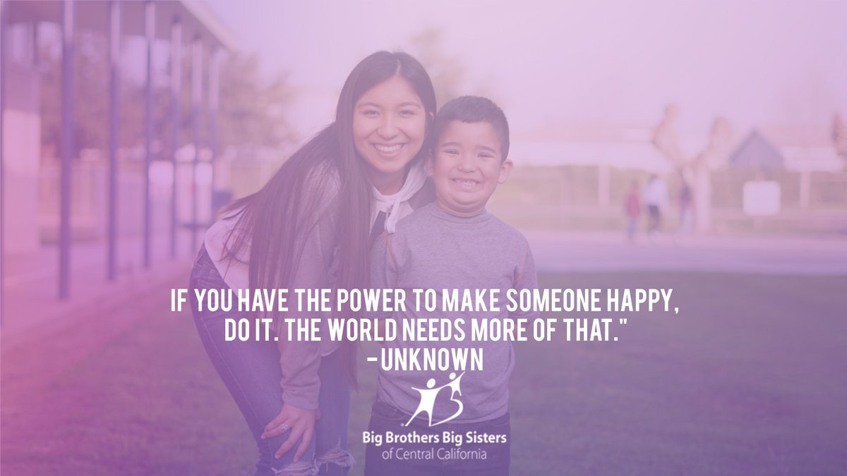 BBBSofCC's tweet photo. If you have the power to make someone happy, do it. The world needs more of that. - Unknown
#motivationmonday #bbbsofcc #startsomethingbig #bigbrothersbigsisters #quoteoftheday https://t.co/uyJsbqh8Bs