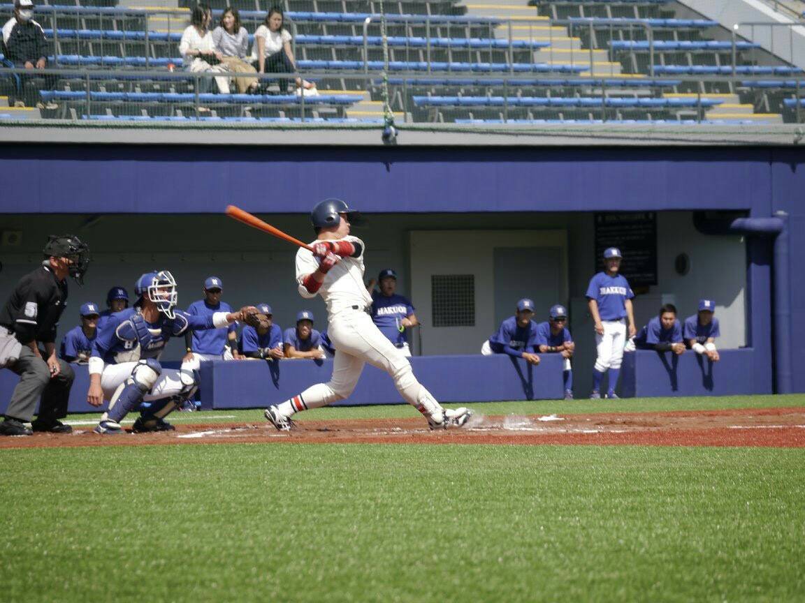 平成30年度関甲新学生野球
春季リーグ戦にて以下の選手が最多打点打者のタイトルを獲得しました！

《最多打点打者・14打点》初
2年 荒木 陵太選手 (外野手・日本文理高)