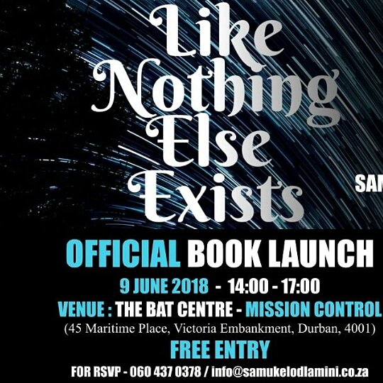 samkelowdlamini's tweet photo. 9 Jun 2018. 14h00 to 17h00. Bat Center.
#LikeNothingElseExists #officialbooklaunch #written #lifeofanauthor #like4like #writtenword #southafrica https://t.co/VcvtKPqa8H