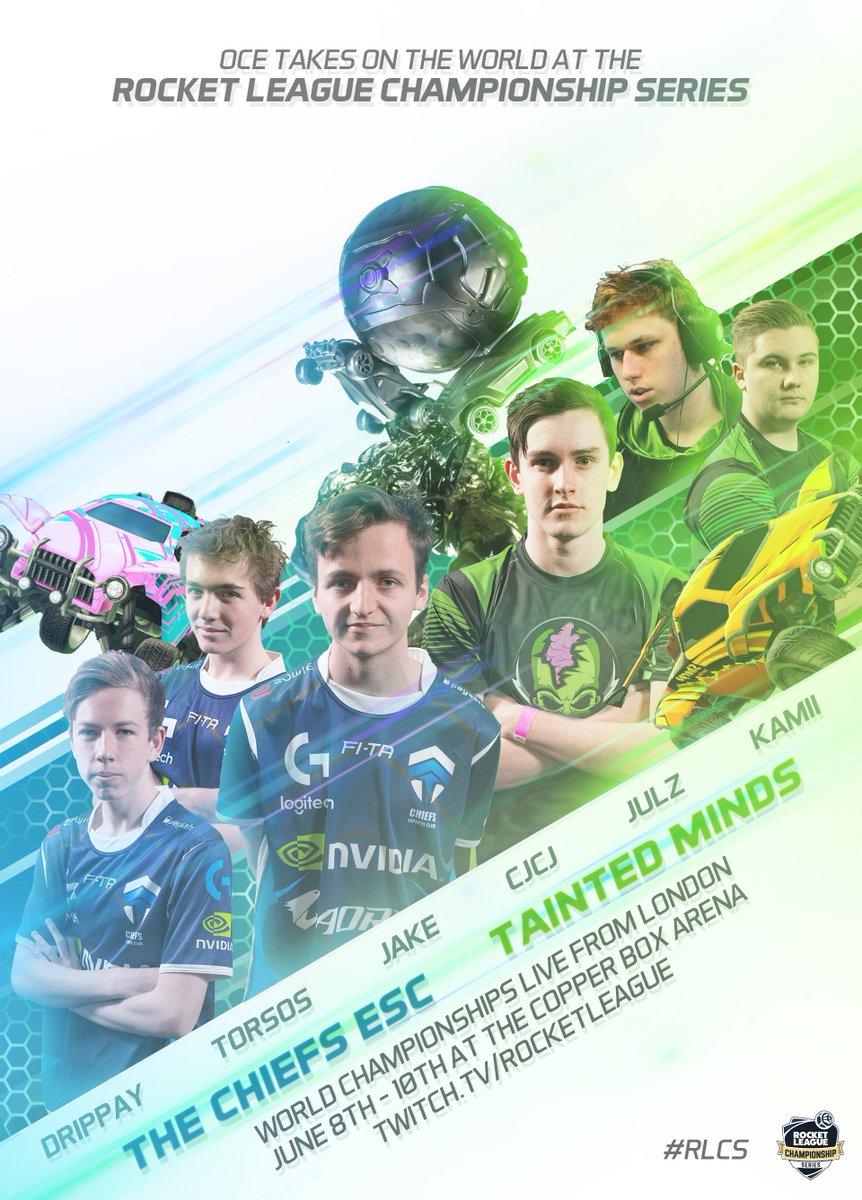 RLOceania's tweet image. This weekend our two champion teams from OCE, @ChiefsESC and @TaintedOrg take on North America and Europe at the #RLCS World Championships! Our two teams are the first on the schedule this Friday Night! 

We wish our boys the best of luck and hope they put on a great performance!