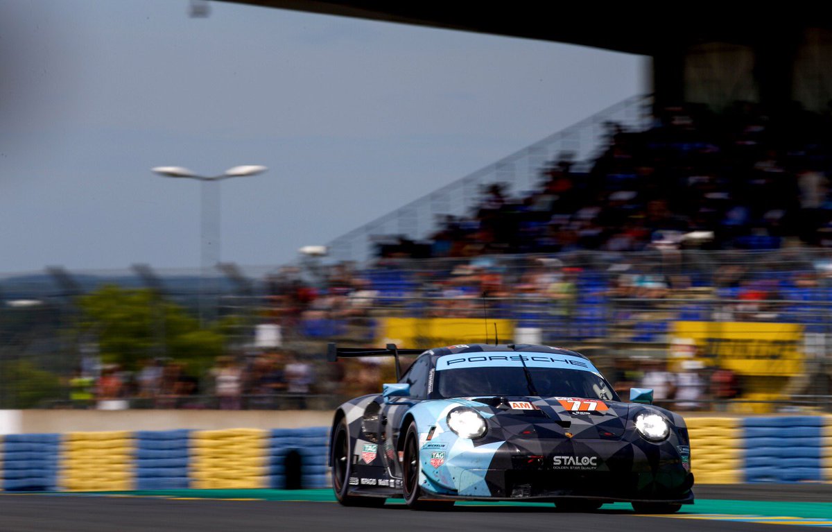 PorscheRaces's tweet photo. #LeMans24 - Sending you #MondayMotivation after the #Porsche #911RSR set the fastest lap time during the official @24hoursoflemans test day in GTE-Pro and GTE-Am class @PorscheNewsroom https://t.co/7baLZjo9sG