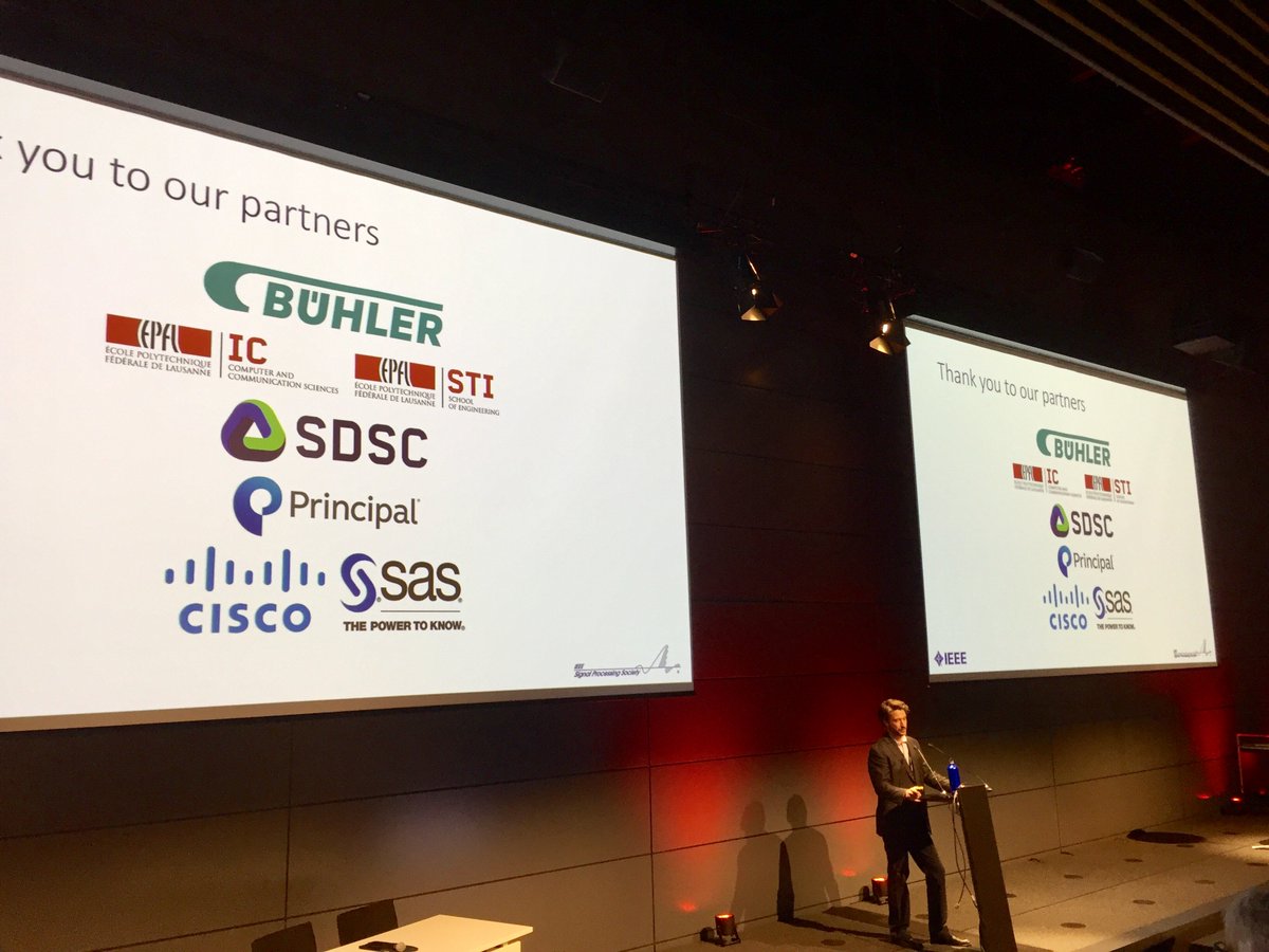 2018IEEEdsw's tweet photo. The 1st IEEE DSW is now open! #DataScience @IEEEsps @EPFLevents @OsaeKomi Welcome in #Lausanne https://t.co/oqc5zntFbg