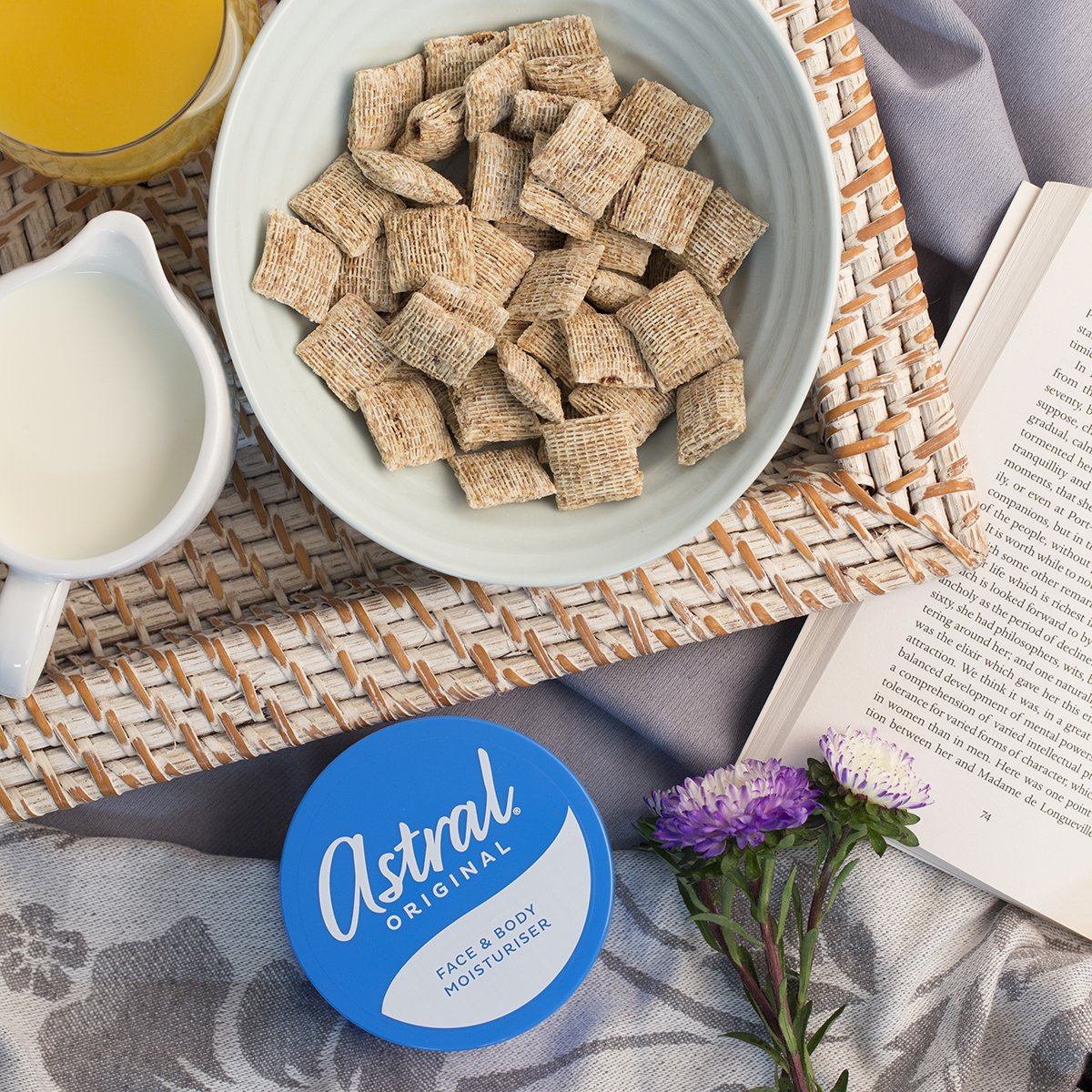 Start the week the right way with a nutritious bowl of cereal &amp; a healthy portion of Astral Original on your skin!
#NewWeek #MondayMotivation
