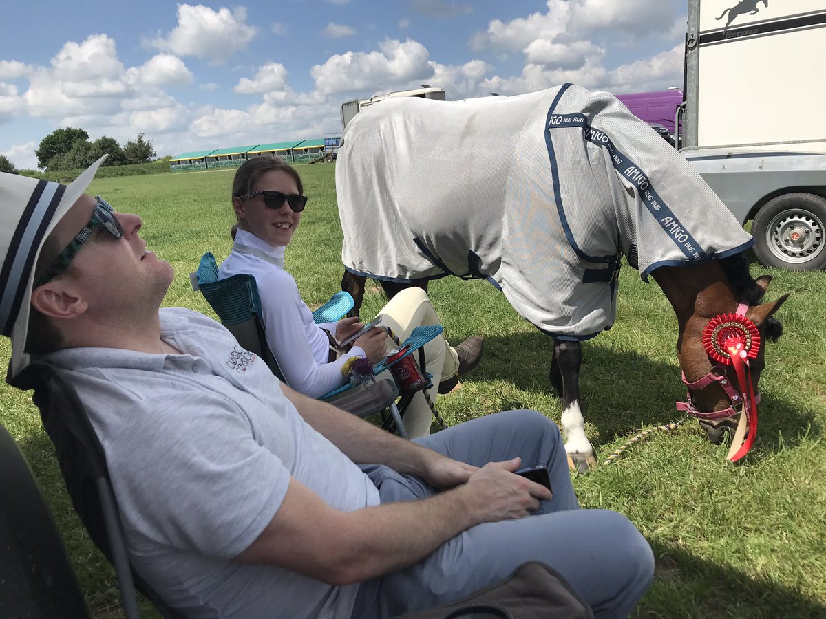 This young person is an inspiration. 12 weeks ago she had an awful accident at a gymnastics competition resulting in breaking both arms and underwent over 3 hours of surgery. Today after just 10 days back in the saddle she is not only out competing but only goes and wins!!