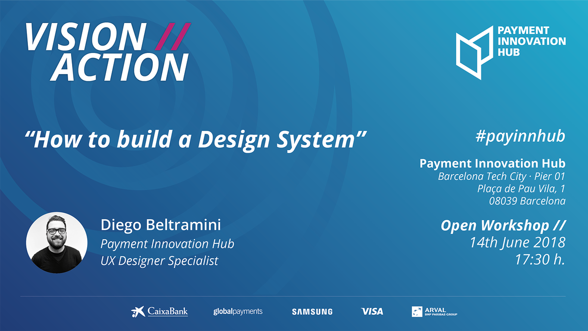 PayInnHub's tweet photo. 🗓14 Junio - Workshop [Vision to Action] How to build a Design System.
Desde la óptica de nuestro #UX #Design, podrás entender para qué sirve un #DesignSystem, cómo se crea y cómo implantarlo. #PayInnHub
> Regístrate:  https://t.co/uezfx6kiVu https://t.co/m1sLHWzPG7