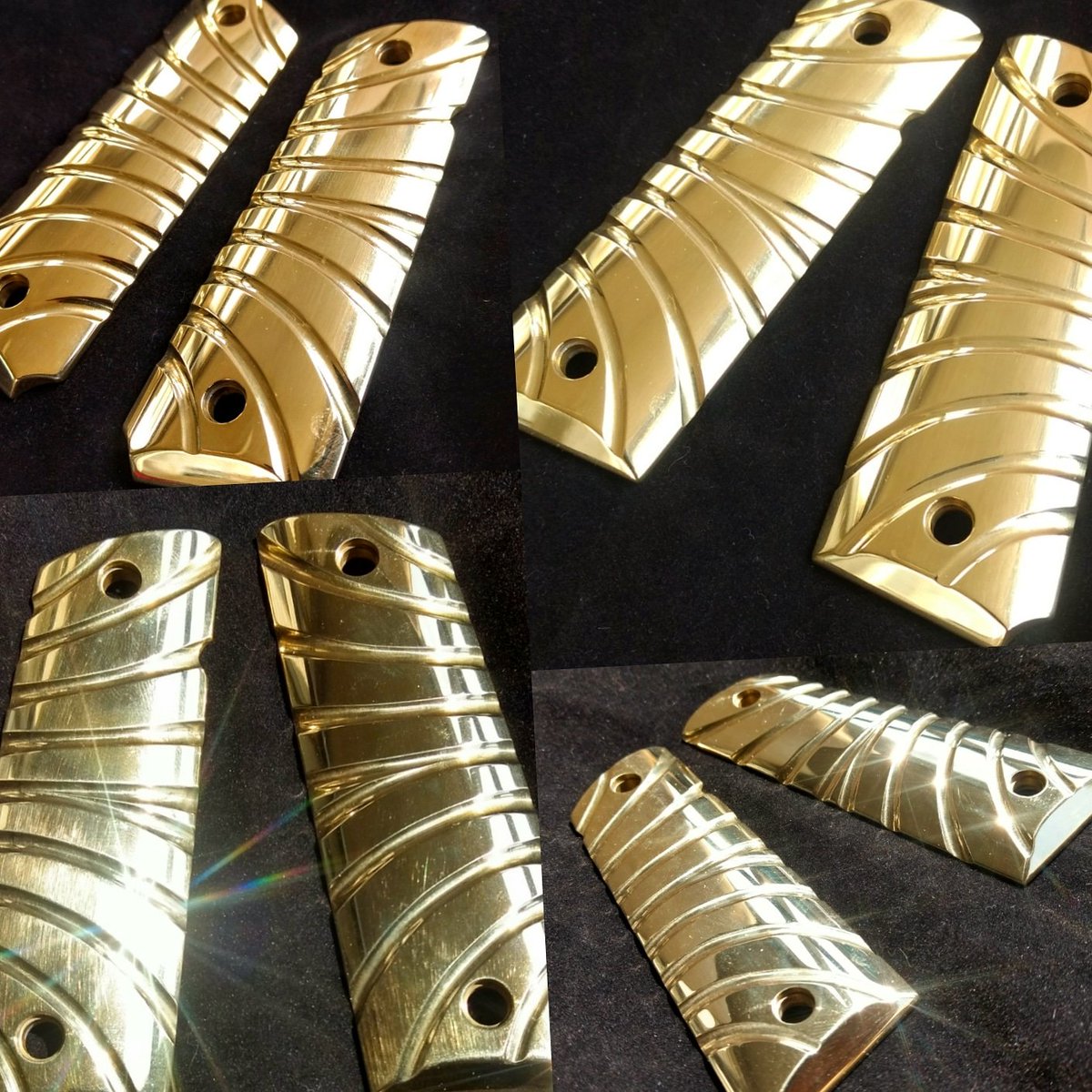 NamTactical's tweet photo. Beautiful Custom Full Size Machined and polished Brass 1911 Grips 
https://t.co/sAFnIo44gm #1911BrassGrips #custom1911grips #CustomGunGrips #1911grips #Custom1911 @namtacticalnmore #NamTacticalNMore! #brass #MachinedBrass #customguns https://t.co/SDrCcIjQZA