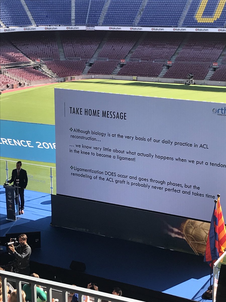 Great performance by <a href="/drstevenclaes/">Steven Claes</a> ! Acl repair? Use it or lose it! #ffmed #belgiansontour