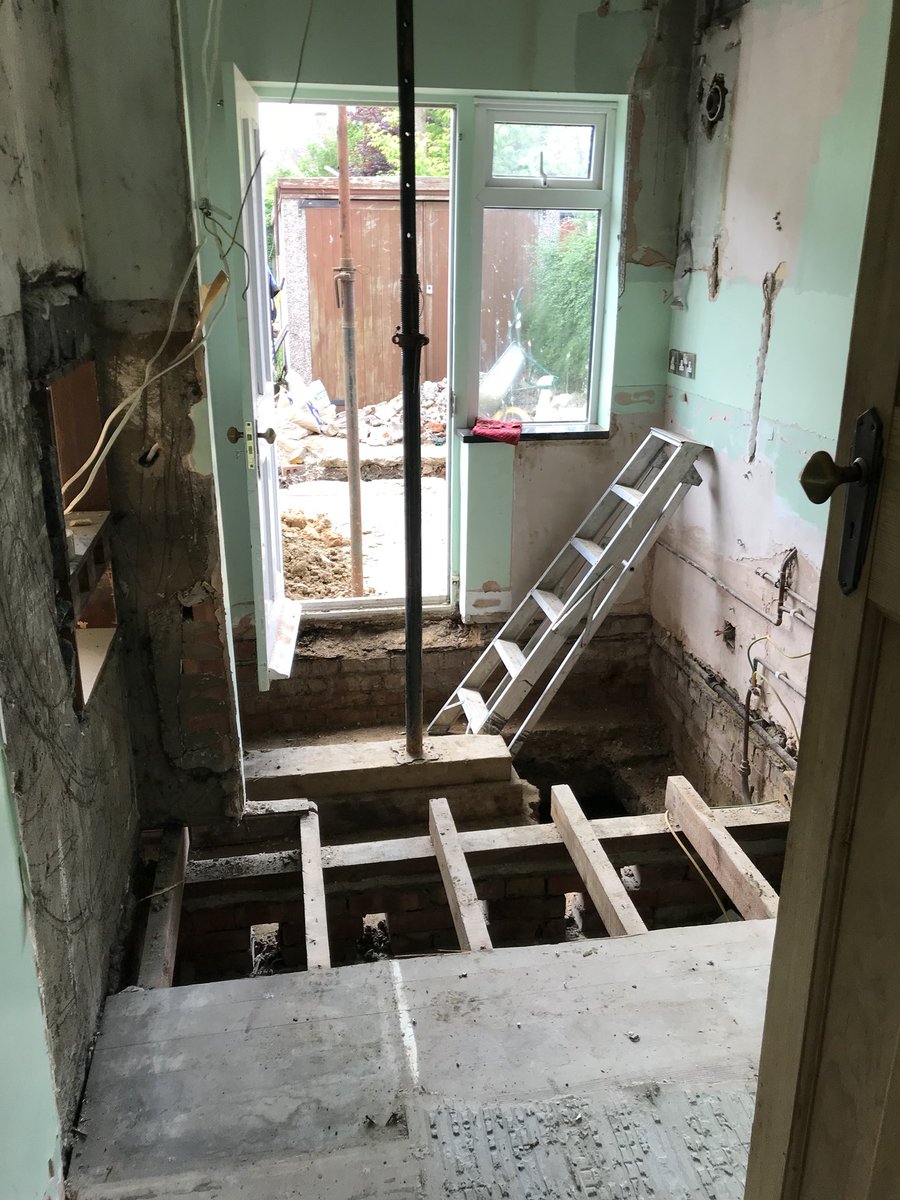 Our Berrylands rear extension is coming along nicely, opening up the rear this week now the footings are in.