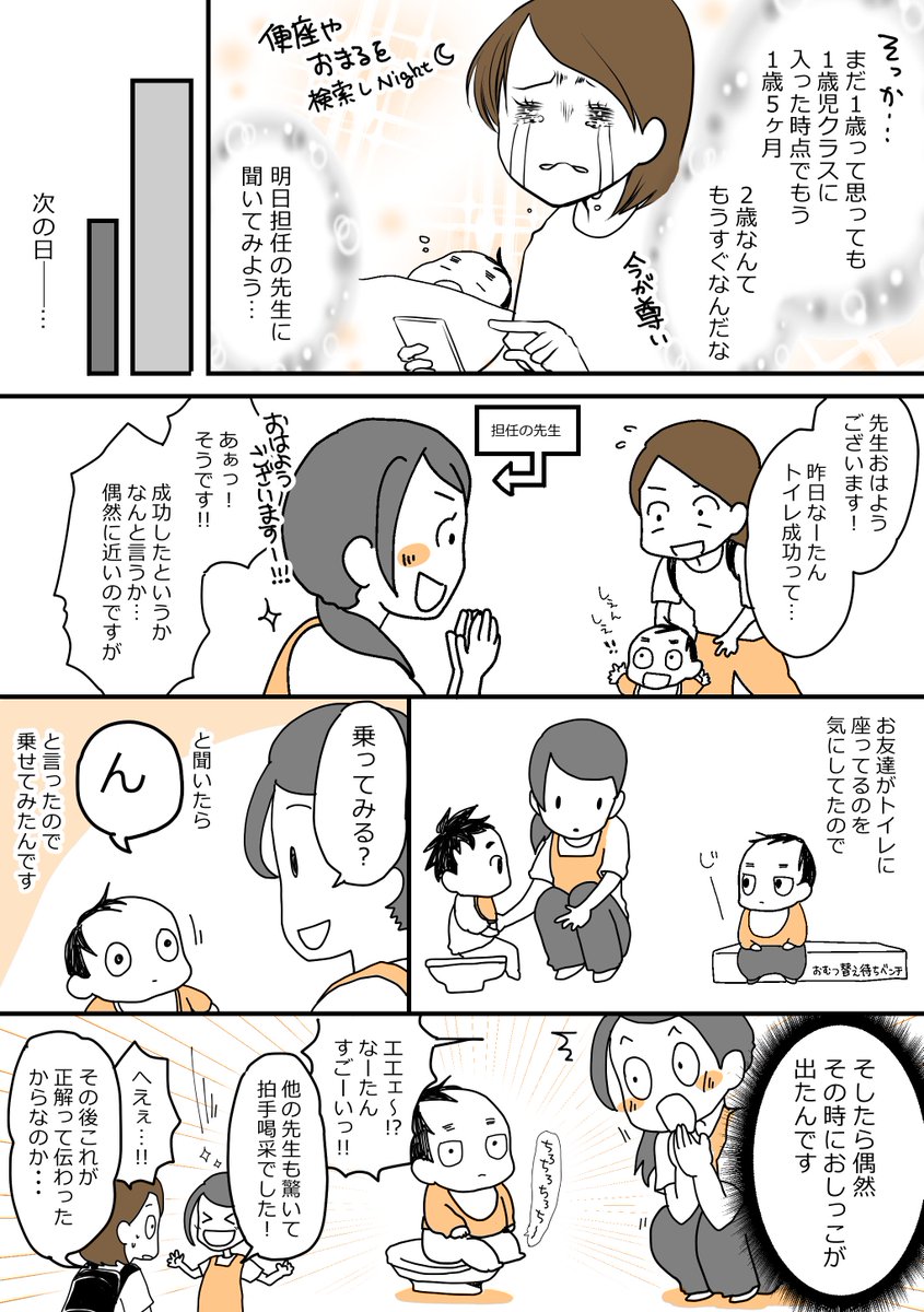 【1歳7ヶ月】なーたんトイレトレーニングはじめました/その1。リプ欄に続きます。
#育児日記 #育児漫画 #育児マンガ #育児絵日記 #10月生まれ #1歳7ヶ月 #ほぼにちなーたん #なーたん育児記録 #なーたんトイトレ #トイレトレーニング 