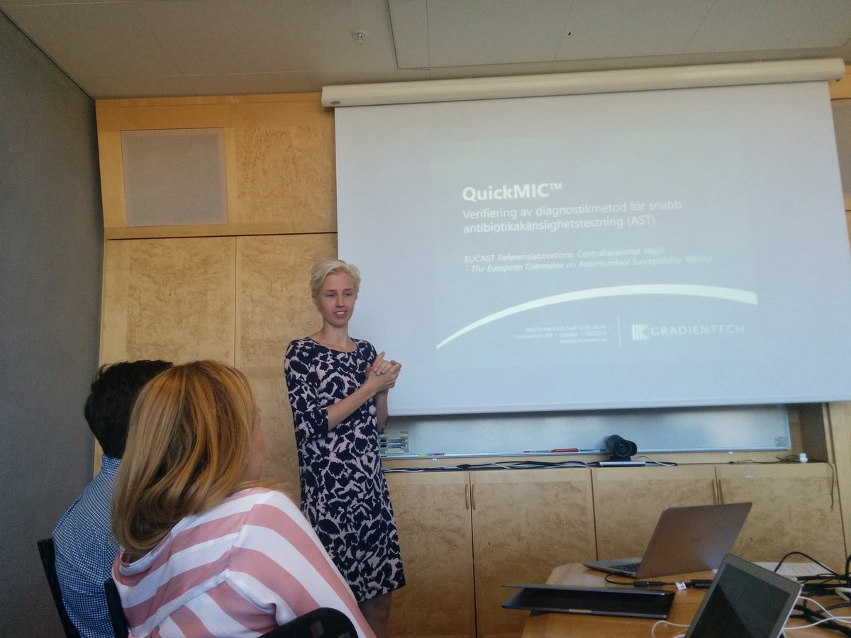 kristinasvens15's tweet image. Sara Thorslund #Gradientech fick medel fr #medtech4health 2016 för diagnostik av antibiotikaresistens snabbt vid #sepsis (vanligt o hög dödlighet, så betalningsvilja finns). #MedTechWeekSE