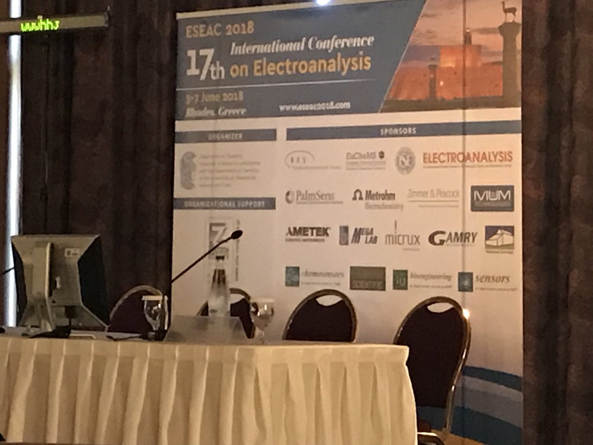 benyoav's tweet image. Looking forward to some very interesting talks at the International Conference on #Electroanalysis (#ESEAC 2018)!