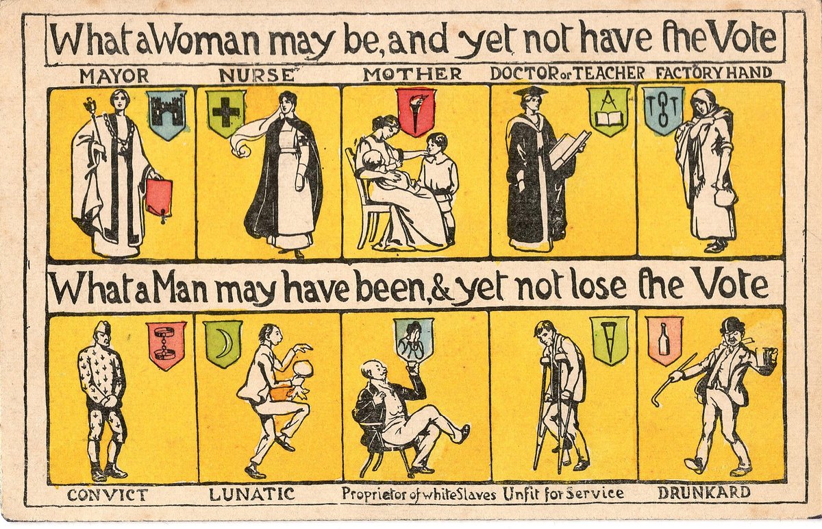 Countdown to #PROCESSIONS2018! Just 6 days to go! And No.6 of our women's suffrage timeline: Publishing collective 'Suffrage Atelier' forms in 1909, in advance of a big WSPU demo. This is one of its most famous posters. #PROCESSIONS2018  <a href="/1418NOW/">14-18 NOW</a> <a href="/LSELibrary/">LSE Library</a>