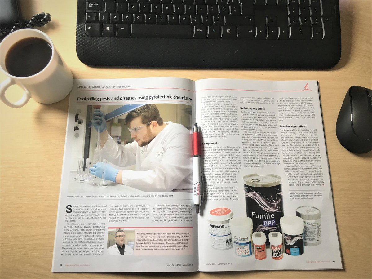 OctaviusHuntLtd's tweet photo. What a better way to start a new week than reading about our specialist smoke technology in @IPCmagazine and enjoying a good coffee? #MondayMorning #MondayMotivation #smokegenerators https://t.co/RJVTJ8q52y