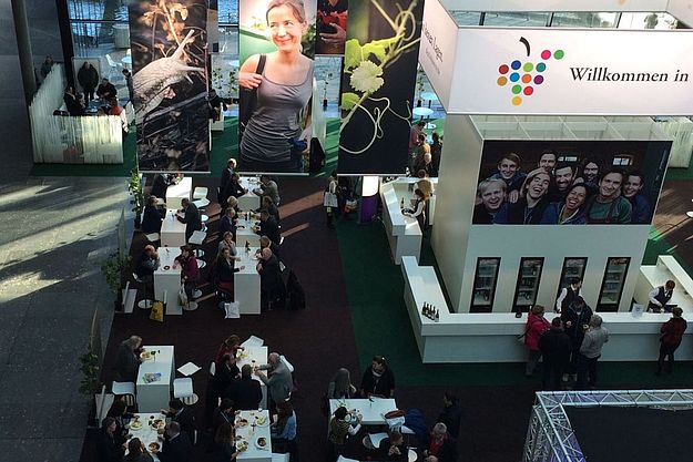 weininstitut's tweet image. Das DWI sorgt vom 4.-6. November auf der #Intervitis #Interfructa #Hortitechnica für die Gestaltung der #Wein #Lounge "Willkommen in besten Lagen" im Eingangsbereich (Ost) der @Messe_Stuttgart @OIV_int @deutscheweine