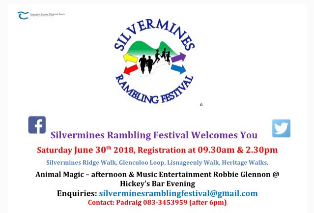 SilverminesFest's tweet photo. Can’t say you weren’t invited 😂 @IrelandWalking @IrishHillwalker @CnaG_An_tAonach @nenaghormondrfc @NenaghAFC @NenaghFest @NenaghPlayers @NenaghCollege @ZipyardNenagh @NenaghTennis @NenaghHeritageC @PepesNenagh Please RT https://t.co/LEN3FSF9ua